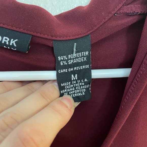 New York and Company burgundy blouse​​​​ - Picture 2 of 3
